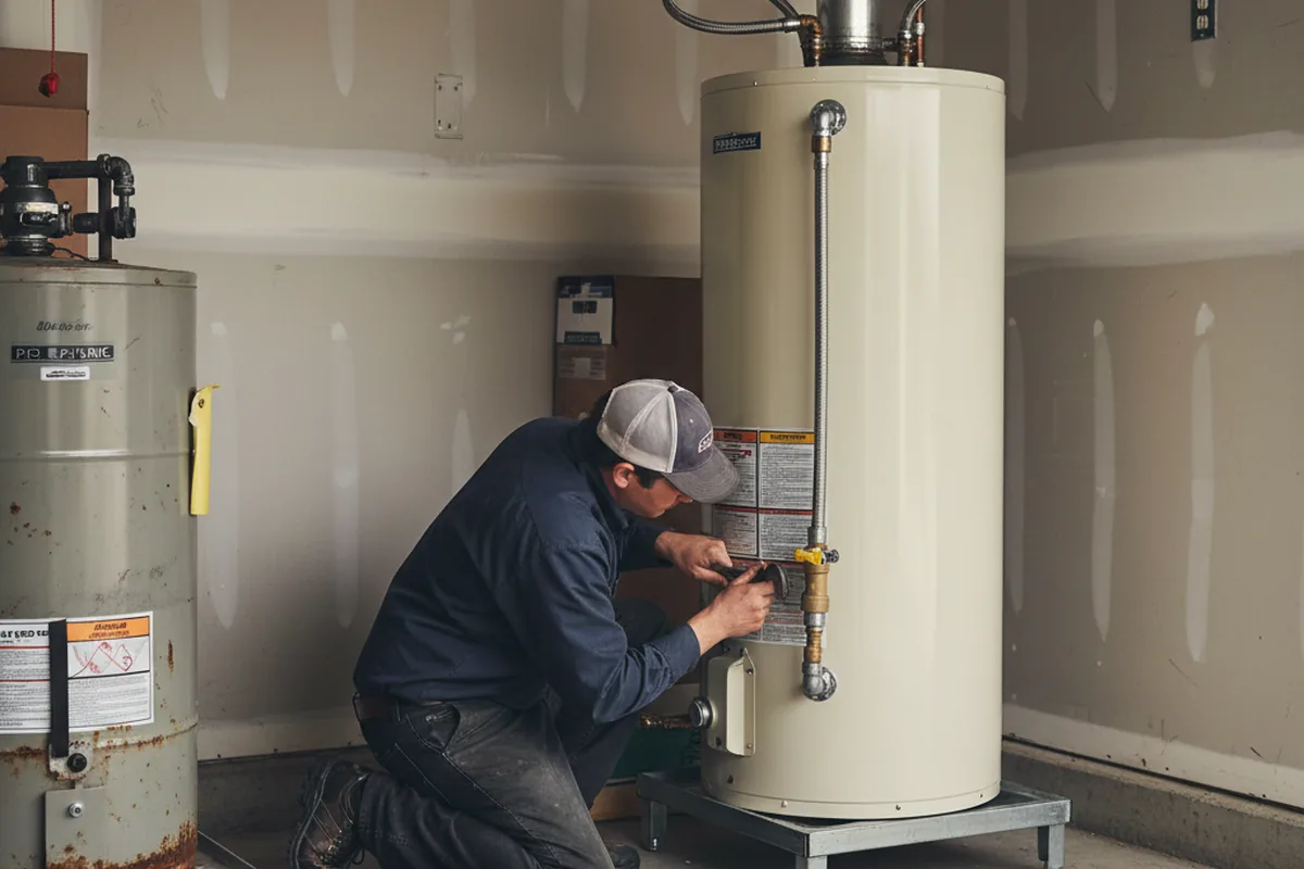 Water heater and shutoff valve replacement in Hannastown